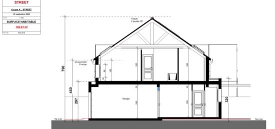 Plan de maison Surface terrain 102 m2 - 5 pièces - 4  chambres -  avec garage 
