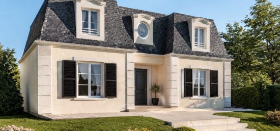 Plan de maison Surface terrain 135 m2 - 5 pièces - 3  chambres -  sans garage 