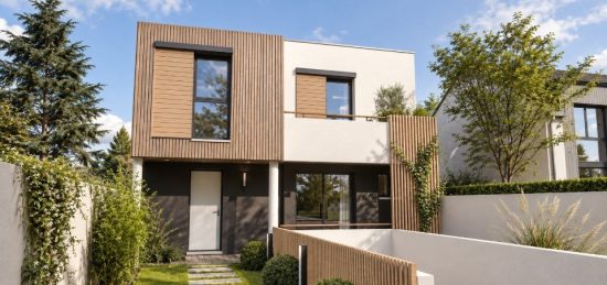 Plan de maison Surface terrain 100 m2 - 5 pièces - 3  chambres -  sans garage 
