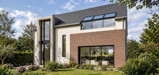 Plan de maison Surface terrain 185 m2 - 5 pièces - 4  chambres -  sans garage 