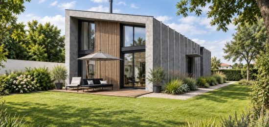 Plan de maison Surface terrain 100 m2 - 6 pièces - 4  chambres -  sans garage 